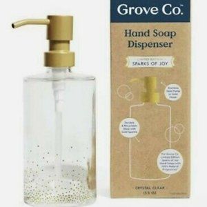 Grove Reusable Hand Soap Dispenser Limited Edition Sparks of Joy Holiday 13.5oz